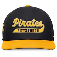MLB Nike Black/Gold Pittsburgh Pirates Pro Performance Snapback Hat