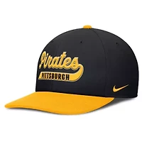 MLB Nike Black/Gold Pittsburgh Pirates Pro Performance Snapback Hat