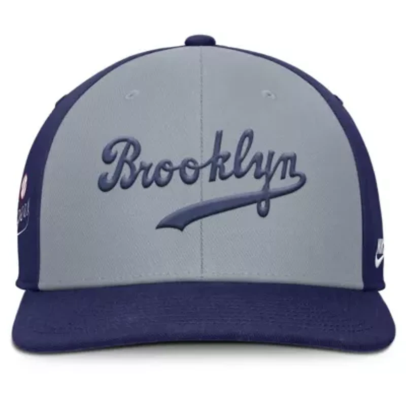 Cooperstown Teams Nike Gray/Royal Brooklyn Dodgers Collection Pro Performance Snapback Hat