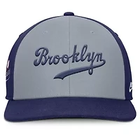 Cooperstown Teams Nike Gray/Royal Brooklyn Dodgers Collection Pro Performance Snapback Hat