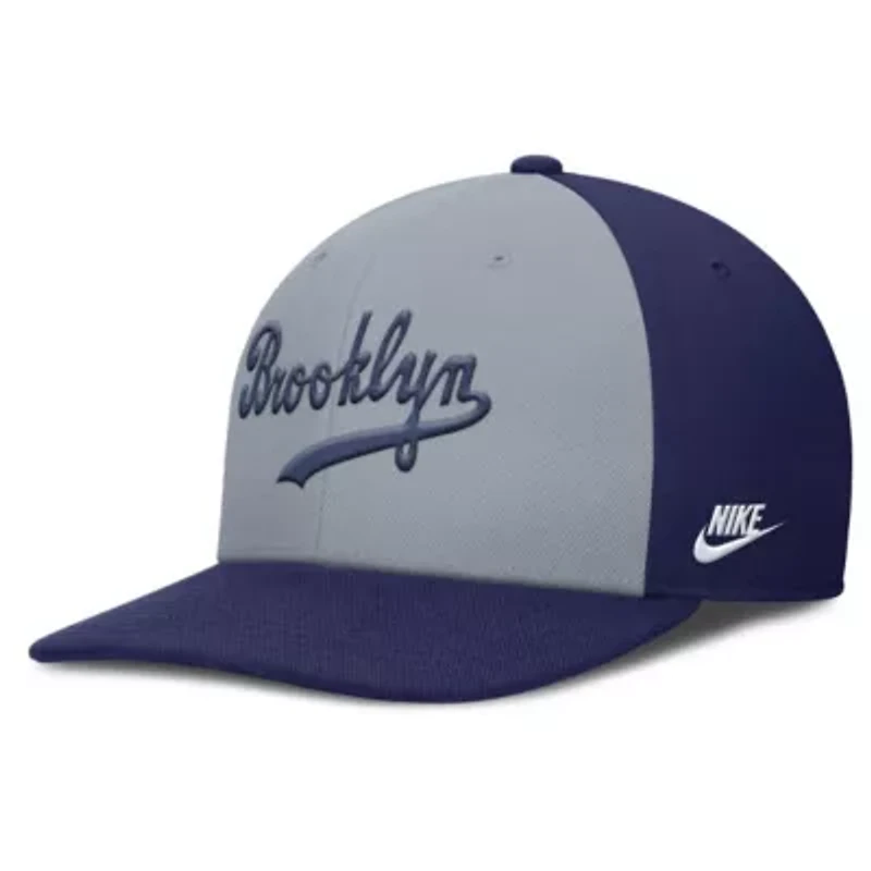 Cooperstown Teams Nike Gray/Royal Brooklyn Dodgers Collection Pro Performance Snapback Hat
