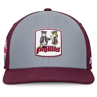 MLB Nike Gray/Burgundy Philadelphia Phillies Pro Performance Snapback Hat