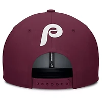 MLB Nike Gray/Burgundy Philadelphia Phillies Pro Performance Snapback Hat
