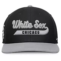 Chicago White Sox MLB Nike Black/Gray Pro Performance Snapback Hat