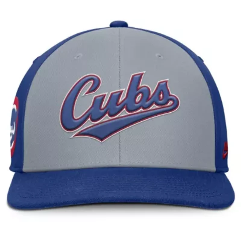 MLB Nike Gray/Royal Chicago Cubs Pro Performance Snapback Hat