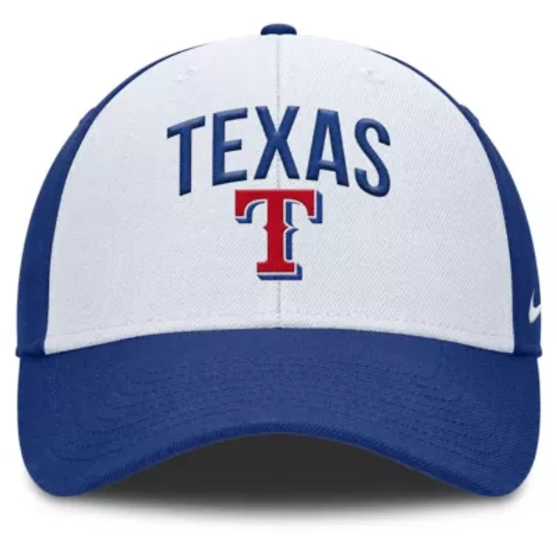 MLB Nike White/Royal Texas Rangers Club Performance Adjustable Hat