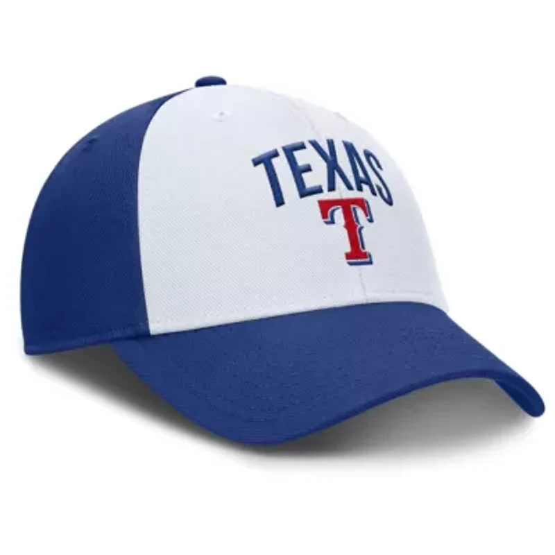 MLB Nike White/Royal Texas Rangers Club Performance Adjustable Hat