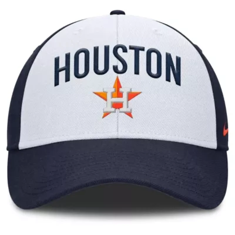 MLB Nike White/Navy Houston Astros Club Performance Adjustable Hat