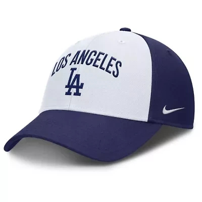 MLB Nike White/Royal Los Angeles Dodgers Club Performance Adjustable Hat