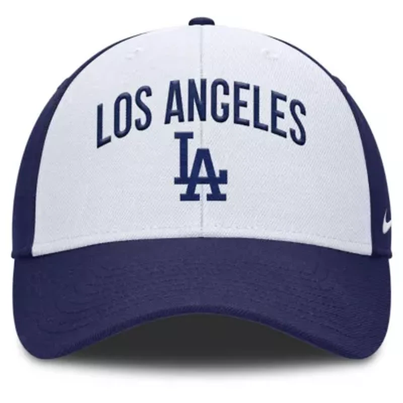 MLB Nike White/Royal Los Angeles Dodgers Club Performance Adjustable Hat