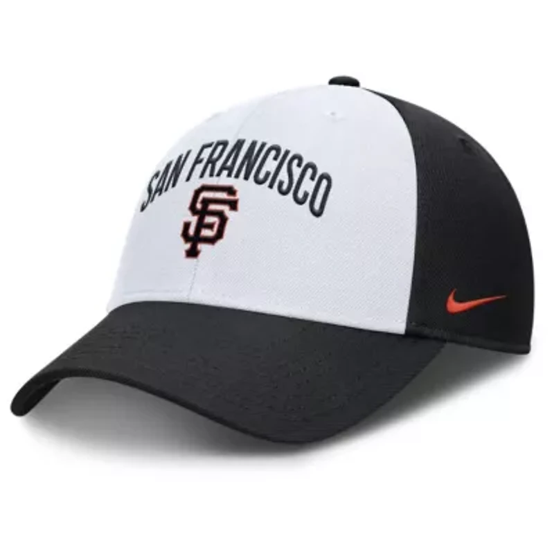 MLB Nike White/Black San Francisco Giants Club Performance Adjustable Hat