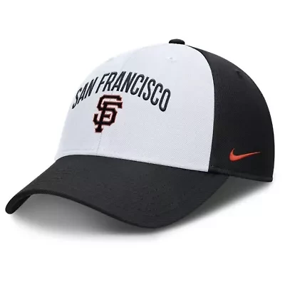 MLB Nike White/Black San Francisco Giants Club Performance Adjustable Hat