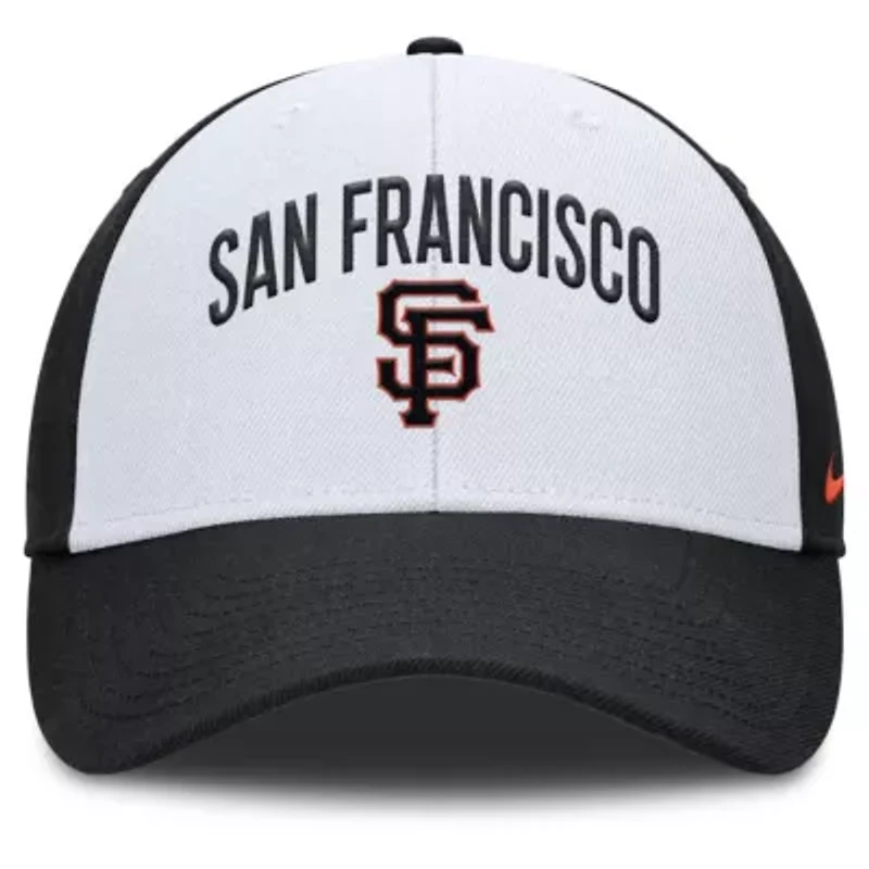 MLB Nike White/Black San Francisco Giants Club Performance Adjustable Hat