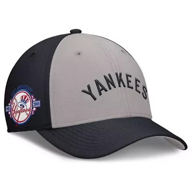 MLB Nike Navy/Gray New York Yankees Rise Swoosh Performance Flex Hat
