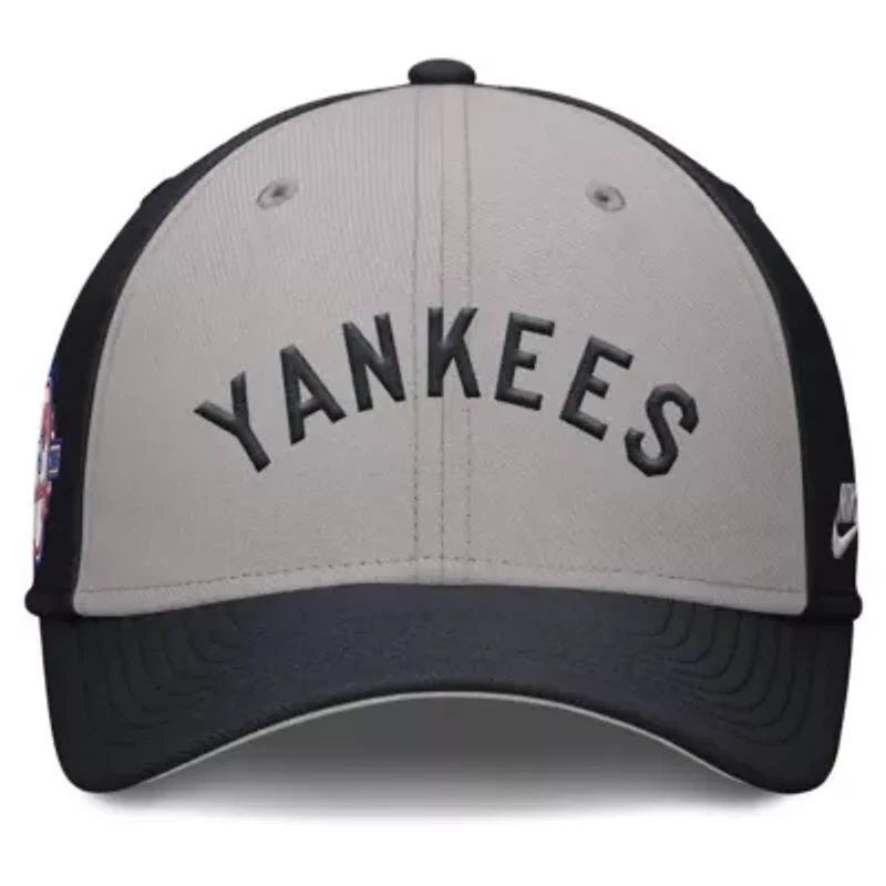 MLB Nike Navy/Gray New York Yankees Rise Swoosh Performance Flex Hat