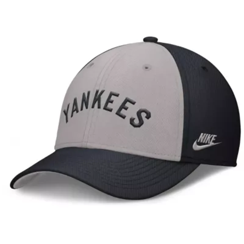 MLB Nike Navy/Gray New York Yankees Rise Swoosh Performance Flex Hat