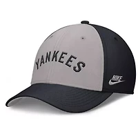 MLB Nike Navy/Gray New York Yankees Rise Swoosh Performance Flex Hat