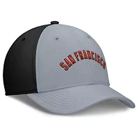 MLB Nike Gray/Black San Francisco Giants Rise Swoosh Performance Flex Hat