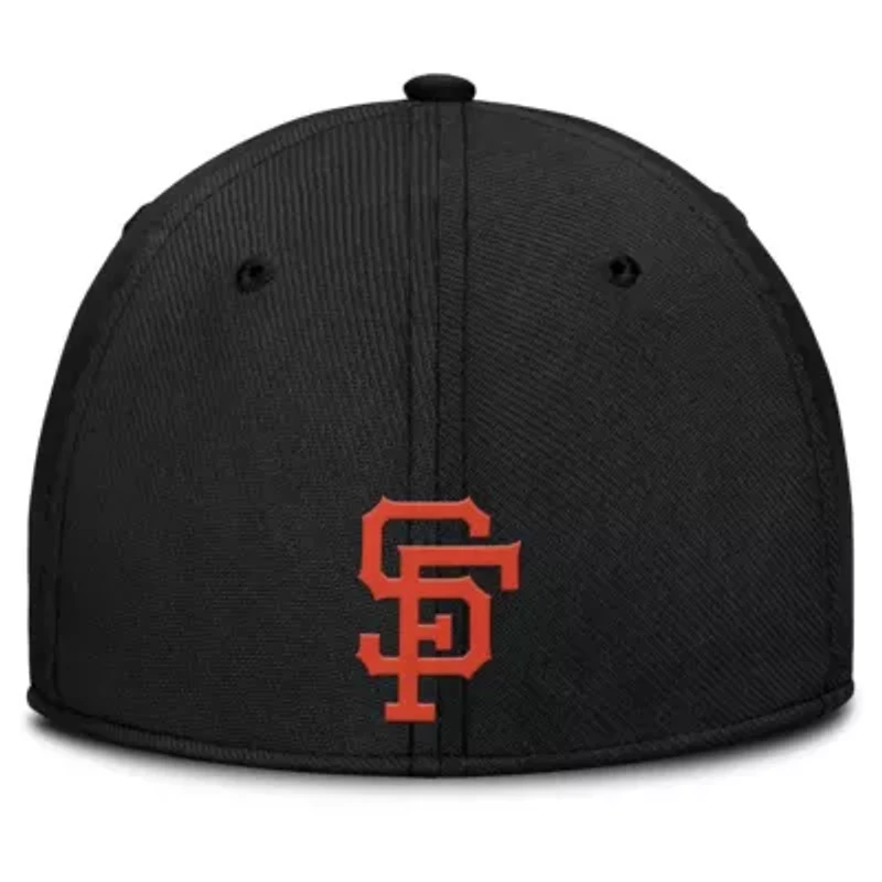 MLB Nike Gray/Black San Francisco Giants Rise Swoosh Performance Flex Hat