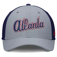MLB Nike /Navy Atlanta Braves Rise Swoosh Performance Flex Hat