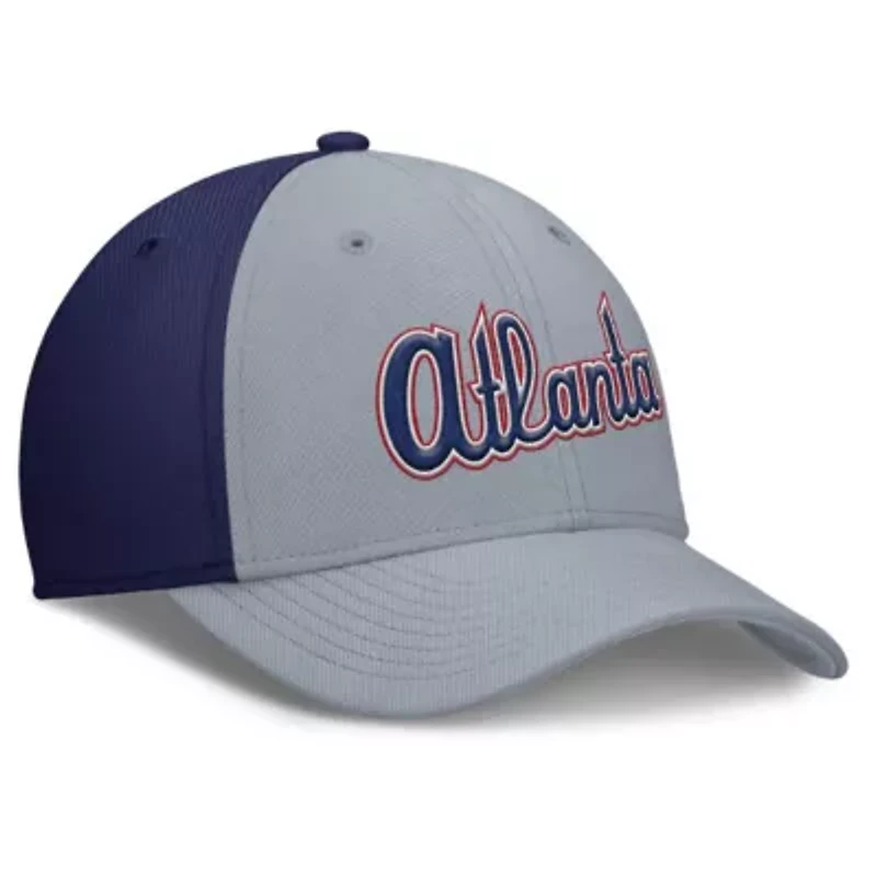 MLB Nike /Navy Atlanta Braves Rise Swoosh Performance Flex Hat