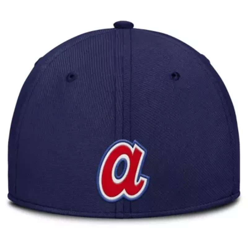 MLB Nike /Navy Atlanta Braves Rise Swoosh Performance Flex Hat