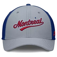 Cooperstown Teams Nike Gray/Blue Montreal Expos Rise Swoosh Performance Flex Hat