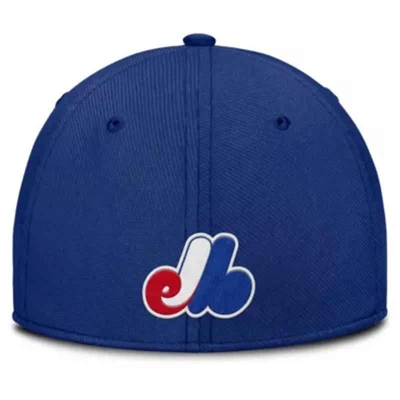 Cooperstown Teams Nike Gray/Blue Montreal Expos Rise Swoosh Performance Flex Hat