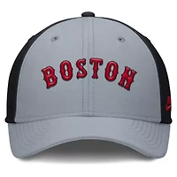 Boston Red Sox MLB Nike Gray/Navy Rise Swoosh Performance Flex Hat