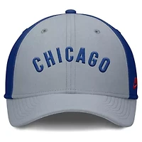 MLB Nike Gray/Royal Chicago Cubs Rise Swoosh Performance Flex Hat