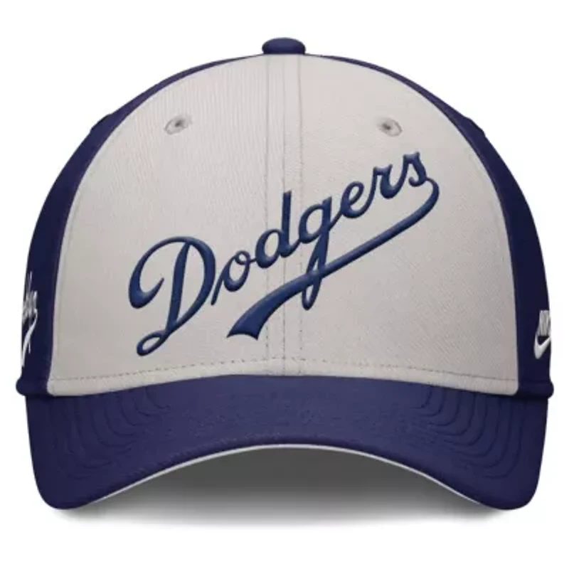 Cooperstown Teams Nike Navy/Gray Brooklyn Dodgers Rise Swoosh Performance Flex Hat