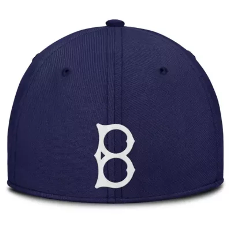 Cooperstown Teams Nike Navy/Gray Brooklyn Dodgers Rise Swoosh Performance Flex Hat