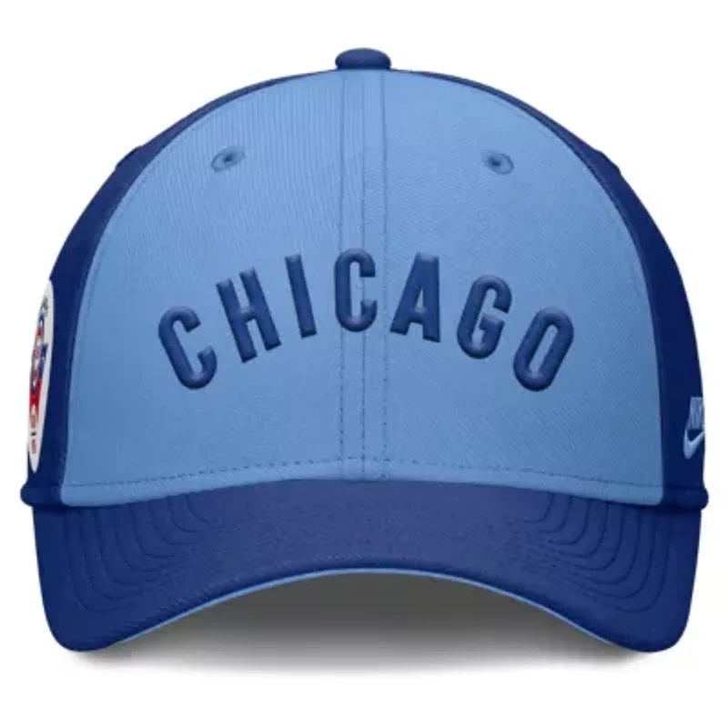 MLB Nike Royal/Light Chicago Cubs Rise Swoosh Performance Flex Hat