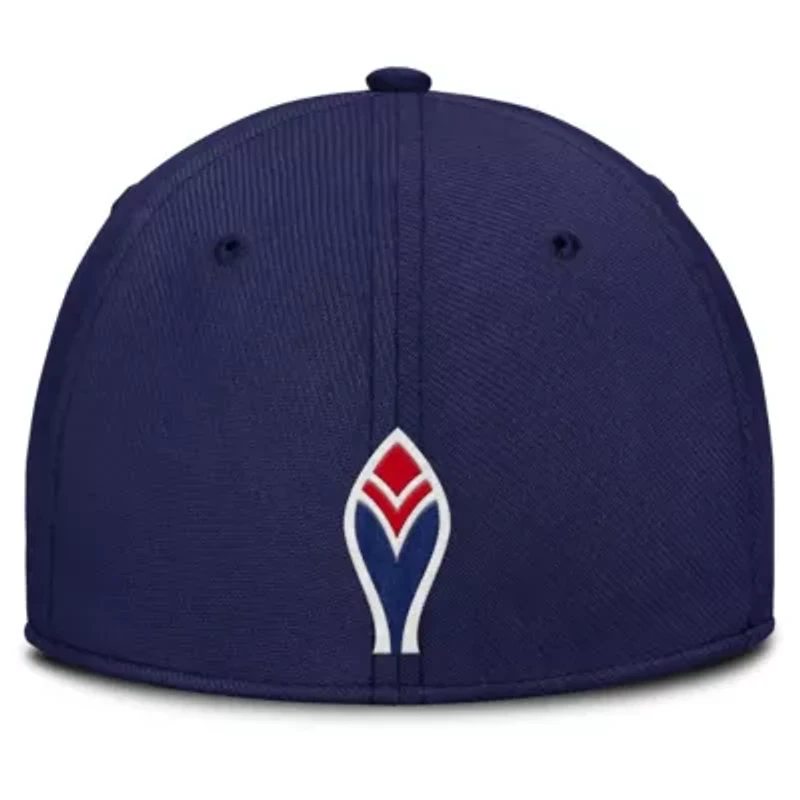 MLB Nike Navy/Red Atlanta Braves Rise Swoosh Performance Flex Hat