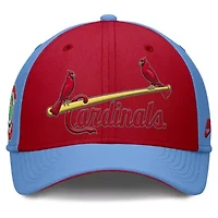 MLB Nike Light Blue/Red St. Louis Cardinals Rise Swoosh Performance Flex Hat