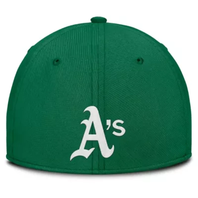 Cooperstown Teams Nike Green/Gold Oakland Athletics Rise Swoosh Performance Flex Hat