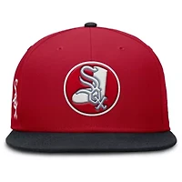 Chicago White Sox MLB Nike Cooperstown Two-Tone Dri-FIT Round Bill True Fitted Hat