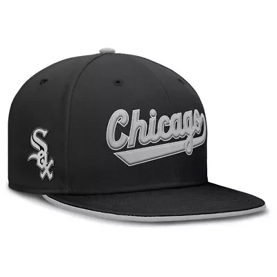 Chicago White Sox MLB Nike Primetime Dri-FIT Round Bill True Fitted Hat