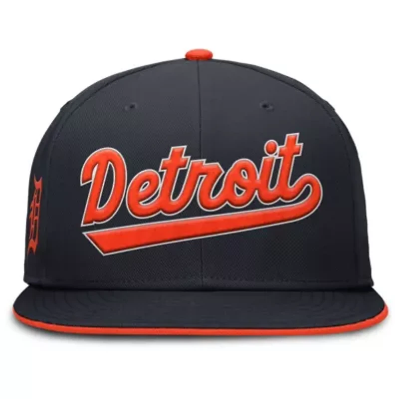 MLB Nike Detroit Tigers Primetime Dri-FIT Round Bill True Fitted Hat