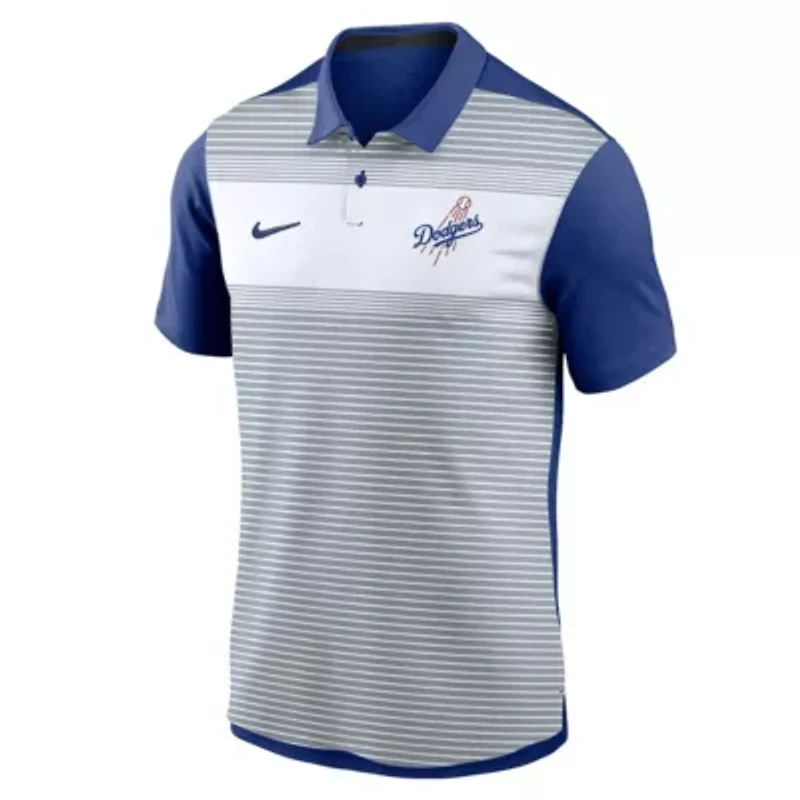 MLB Nike Los Angeles Dodgers Vapor Striped Dri-FIT Polo