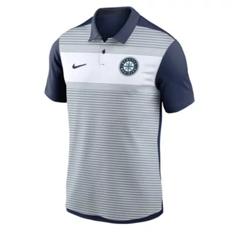 MLB Nike Seattle Mariners Vapor Striped Dri-FIT Polo
