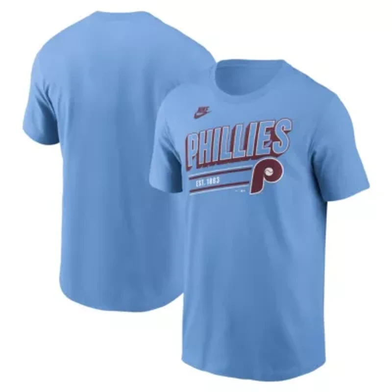 MLB Nike Light Philadelphia Phillies Cooperstown Collection Retro T-Shirt