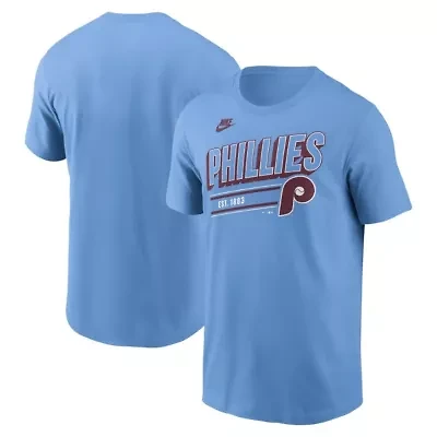 MLB Nike Light Philadelphia Phillies Cooperstown Collection Retro T-Shirt