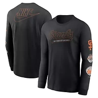 MLB Nike San Francisco Giants Cooperstown Collection Knockout Long Sleeve T-Shirt