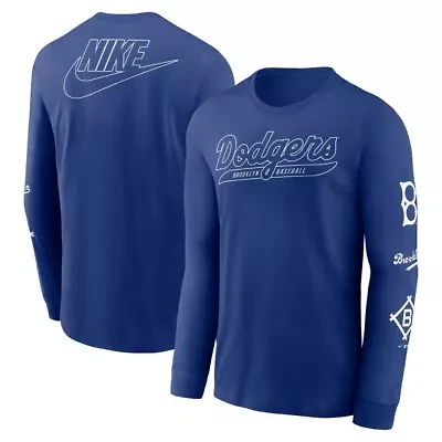 Cooperstown Teams Nike Brooklyn Dodgers Collection Knockout Long Sleeve T-Shirt
