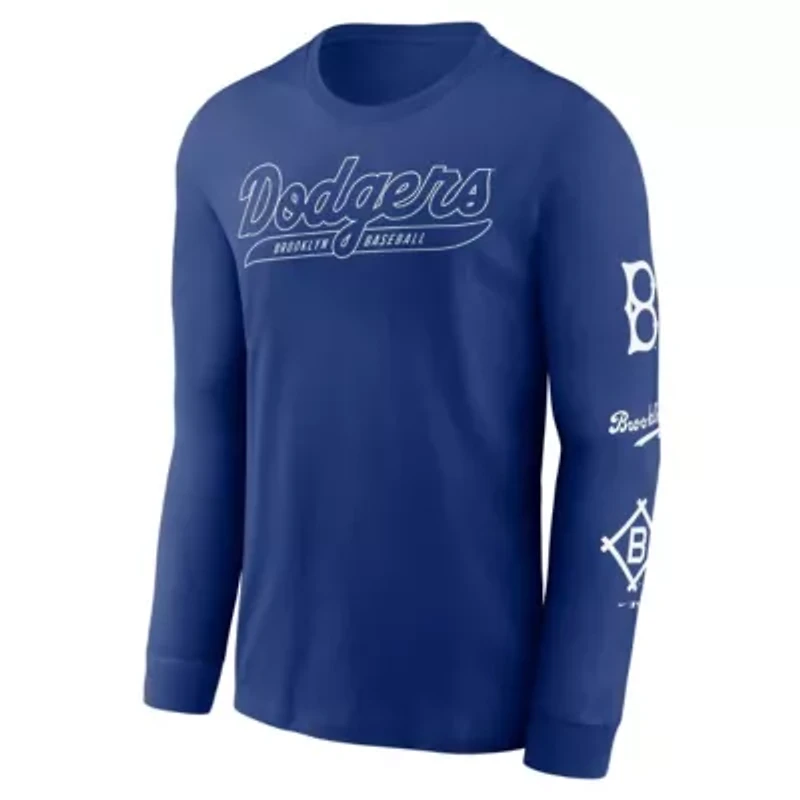 Cooperstown Teams Nike Brooklyn Dodgers Collection Knockout Long Sleeve T-Shirt
