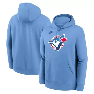Toronto Blue Jays MLB Nike Powder Cooperstown Collection Logo Club Hoodie