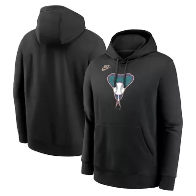 MLB Nike Arizona Diamondbacks Cooperstown Collection Logo Club Pullover Hoodie