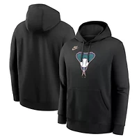 MLB Nike Arizona Diamondbacks Cooperstown Collection Logo Club Pullover Hoodie
