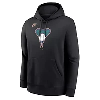 MLB Nike Arizona Diamondbacks Cooperstown Collection Logo Club Pullover Hoodie